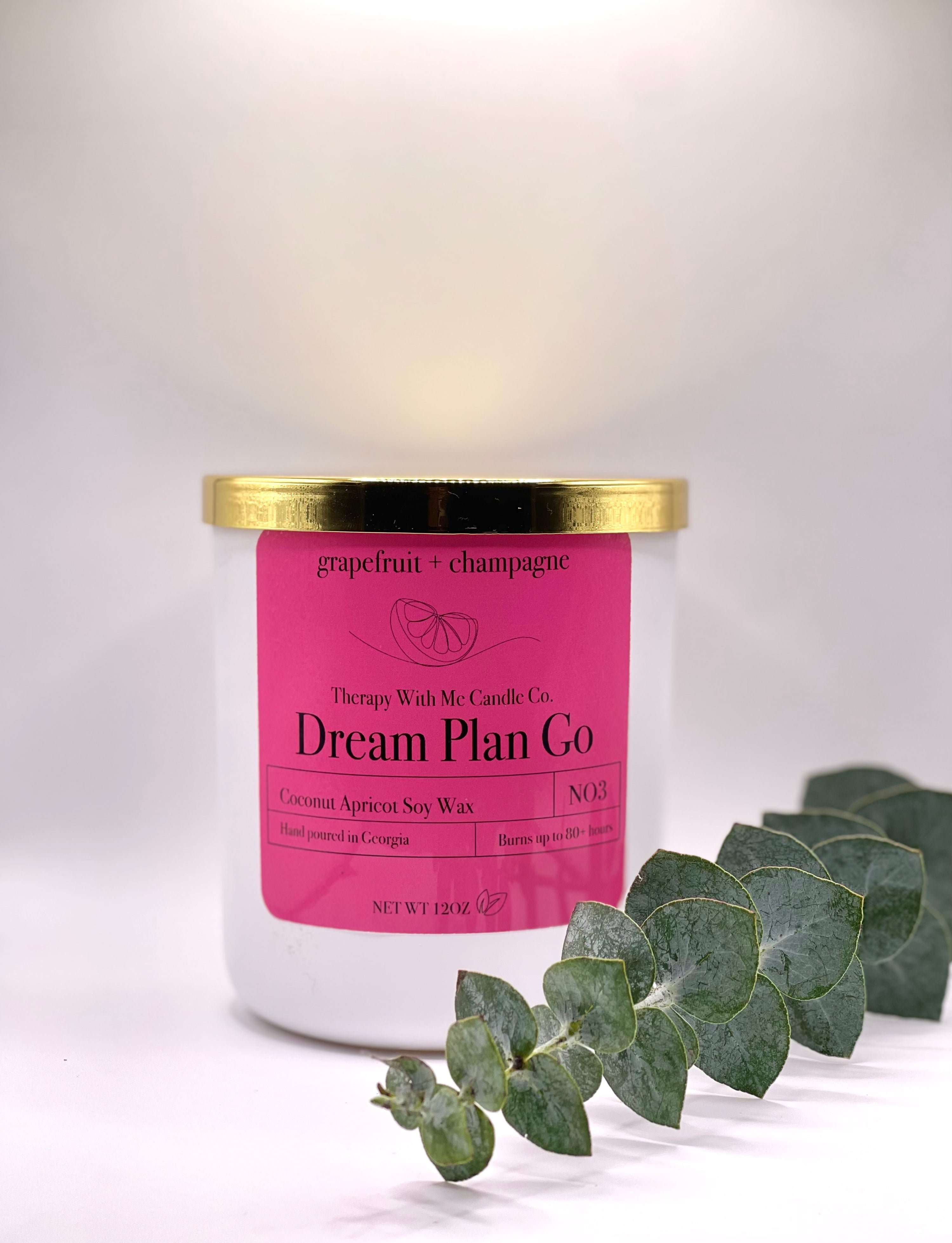 Grapefruit + Champagne Scented Candle - Large 12 oz