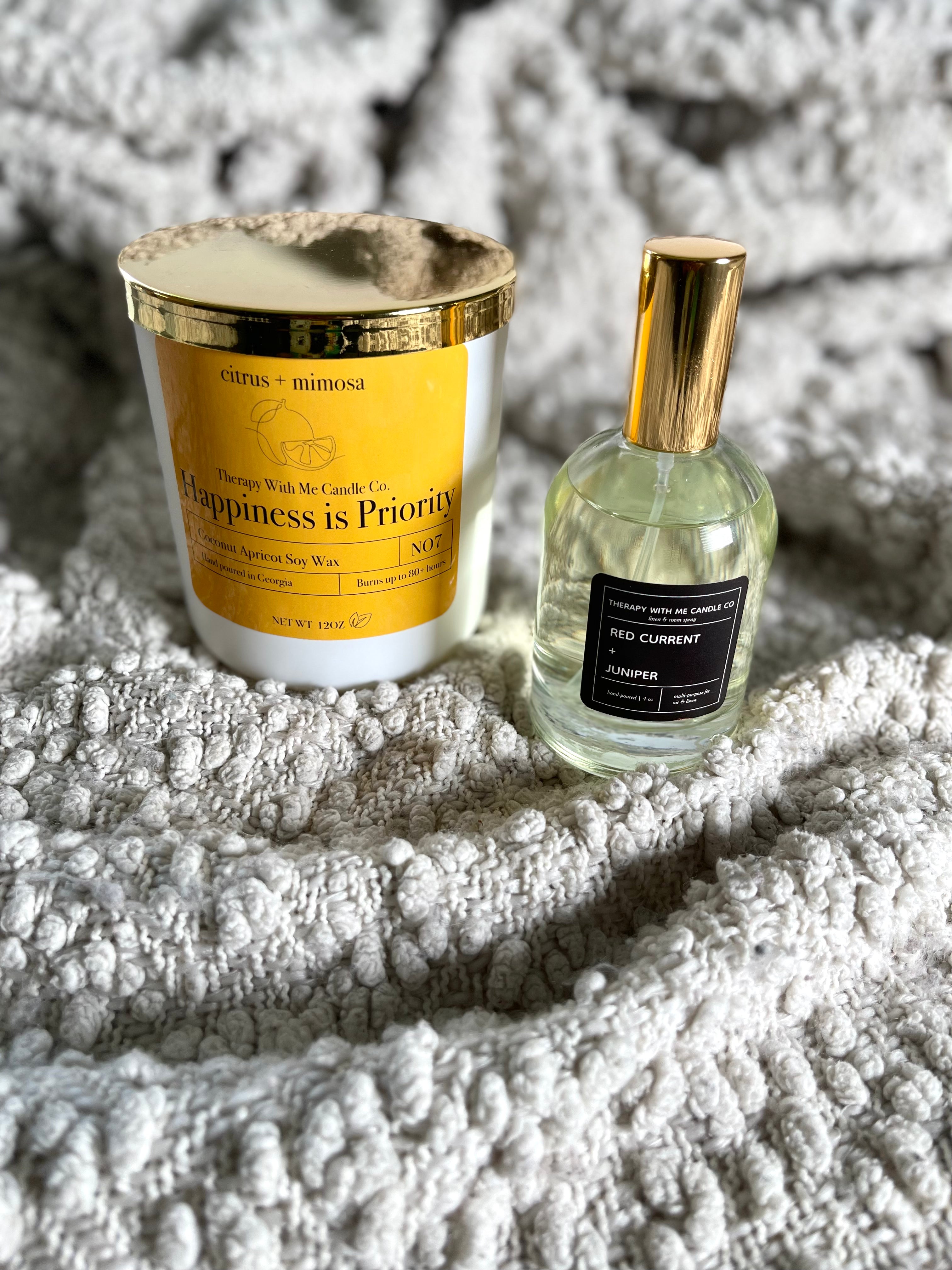 12 oz Candle + Room Spray Combo – Therapy With Me Candle Company®️