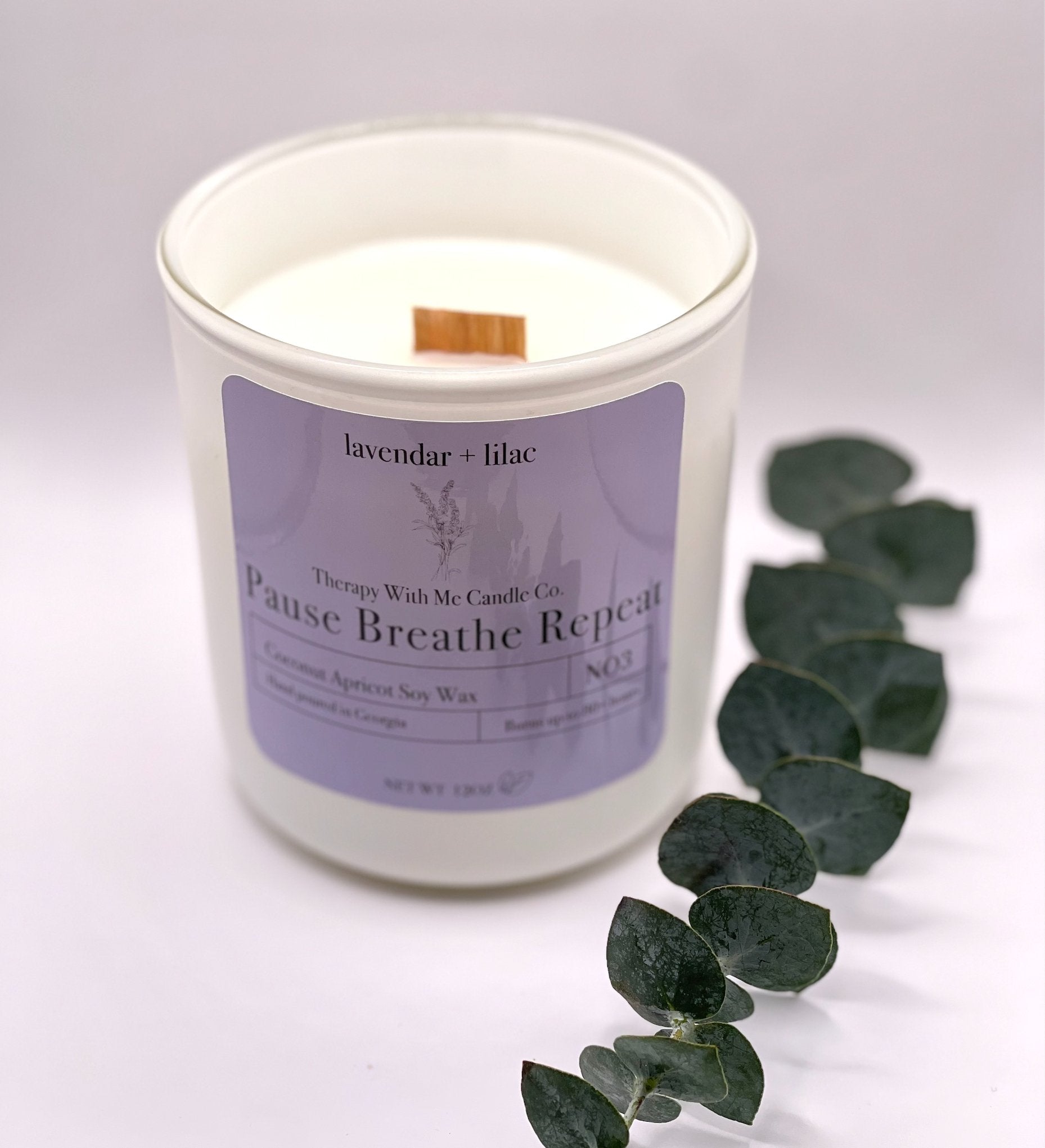 Lavender + Lilac Scented Candle - Large 12 oz