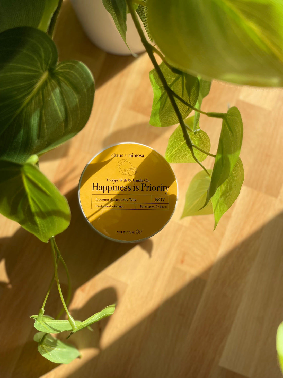 Citrus + Mimosa Scented Candle - Medium 5 oz