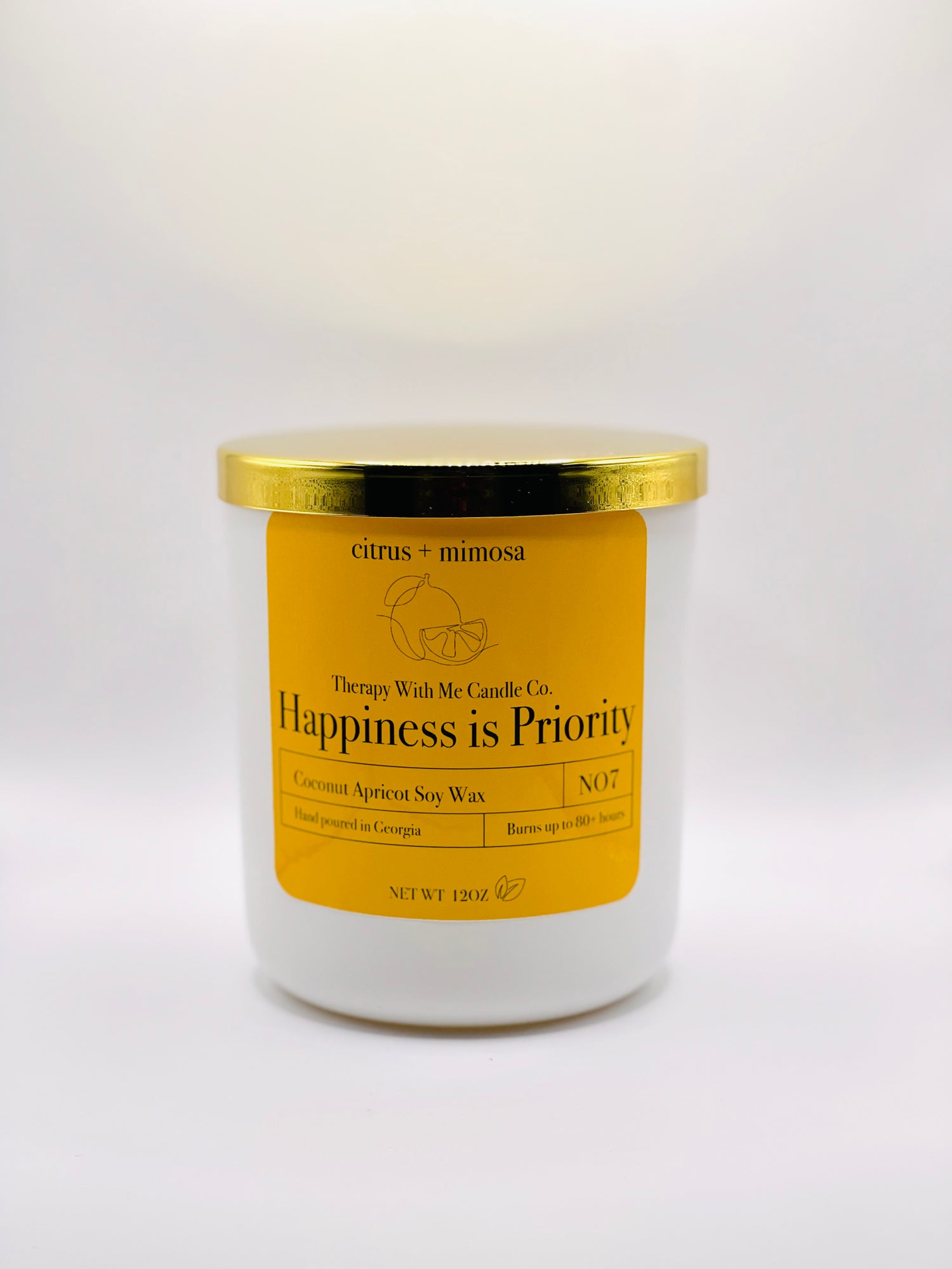 Citrus + Mimosa Scented Candle - Large 12 oz