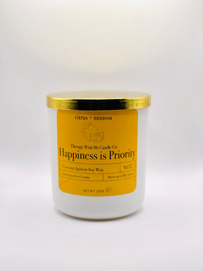 Citrus + Mimosa Scented Candle - Large 12 oz
