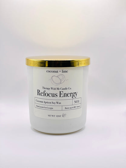 Coconut + Lime Scented Candle - Large 12 oz