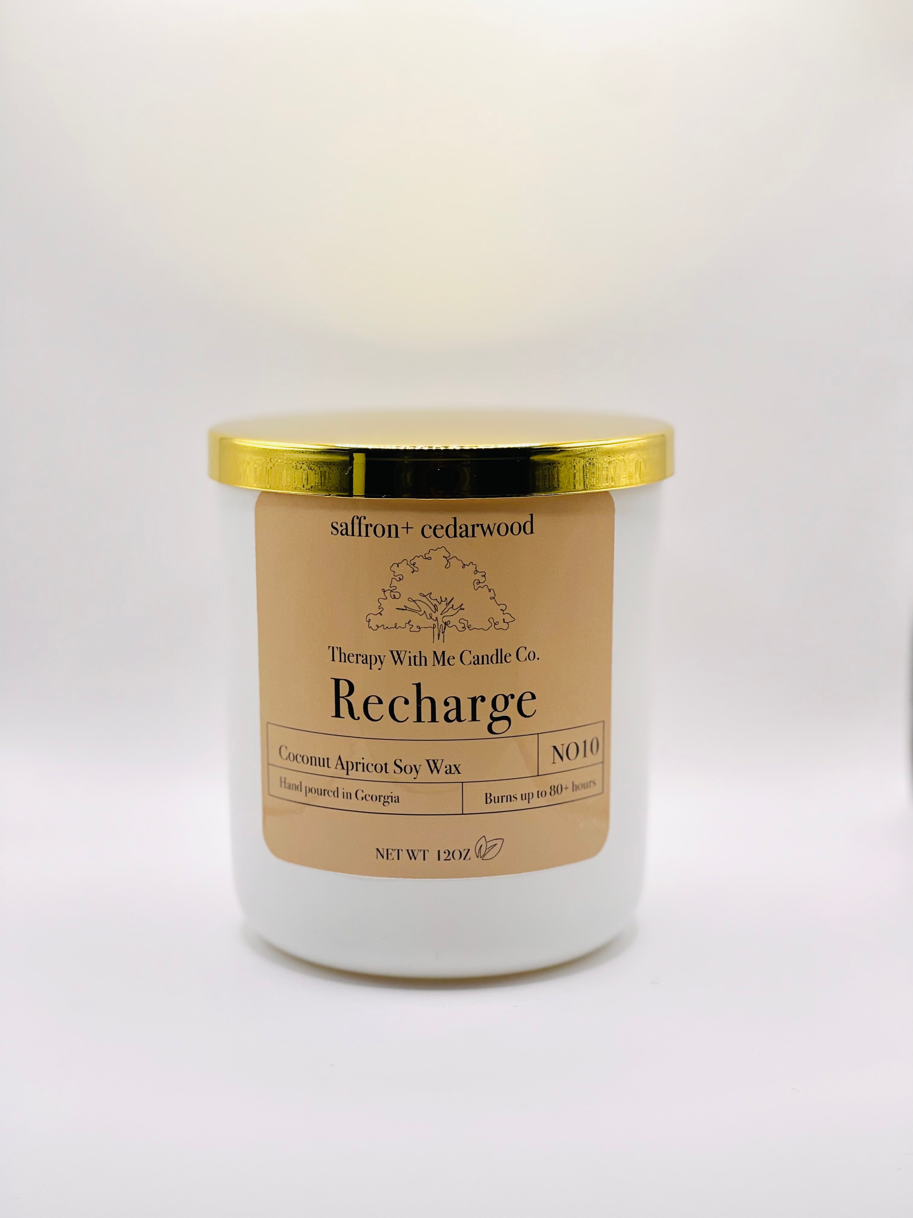 Saffron + Cedarwood Scented Candle - Large 12 oz