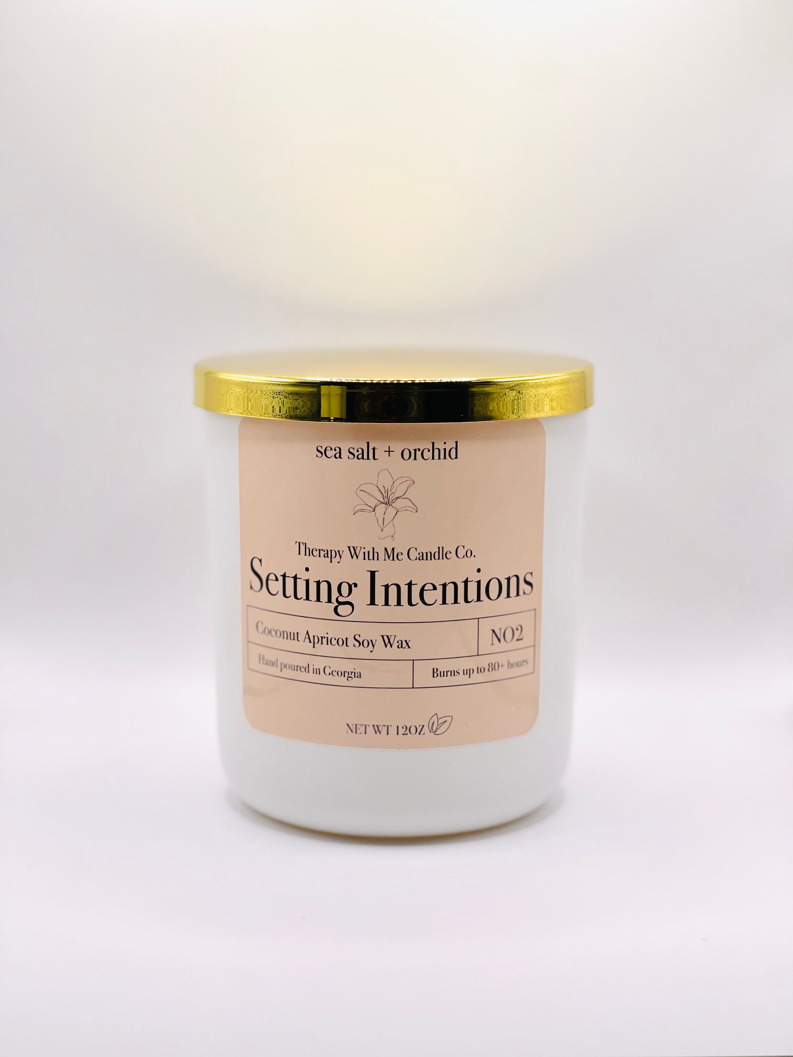 Sea Salt + Orchid Scented Candle - Large 12 oz
