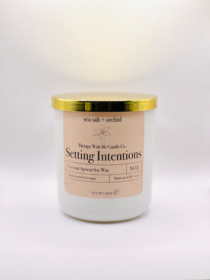 Sea Salt + Orchid Scented Candle - Large 12 oz