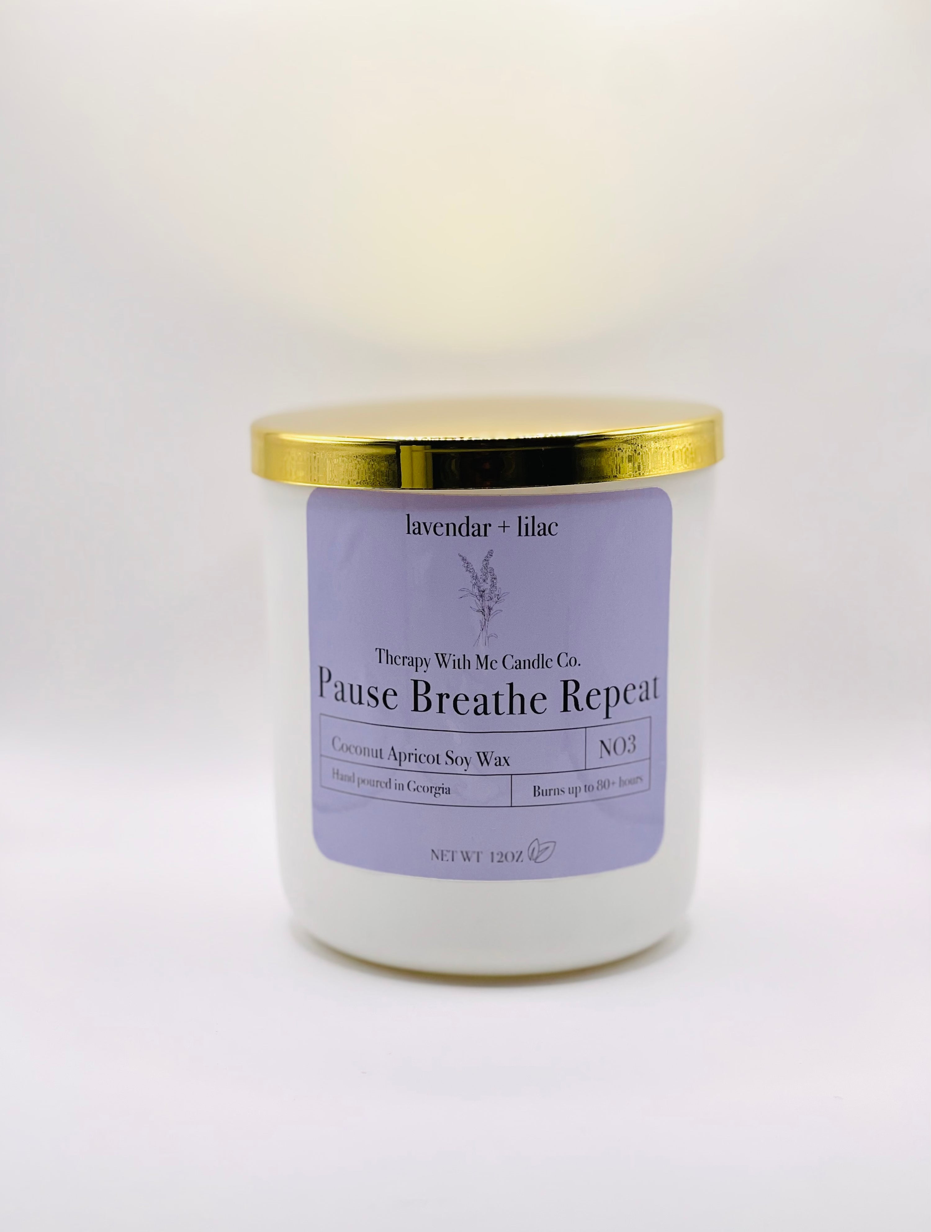 Lavender + Lilac Scented Candle - Large 12 oz