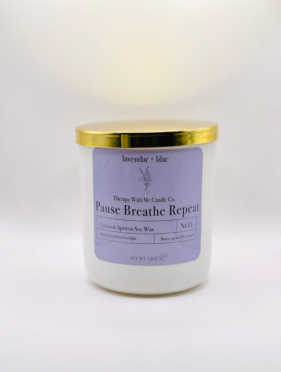 Lavender + Lilac Scented Candle - Large 12 oz