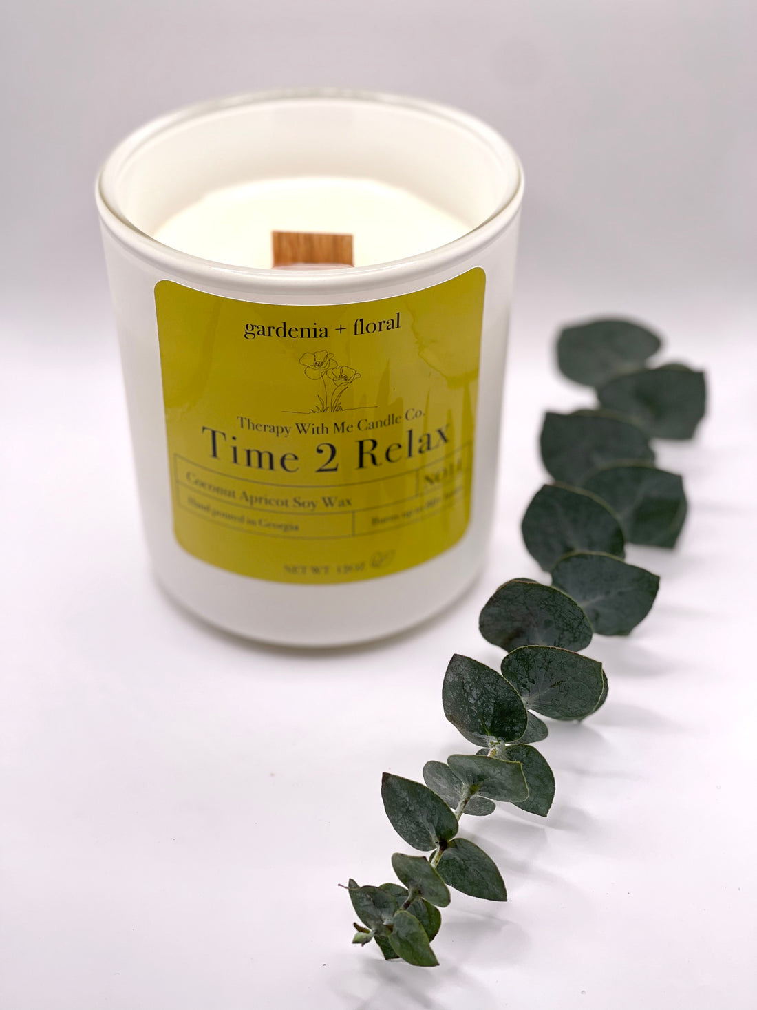 Gardenia + Floral Scented Candle Large 12 oz
