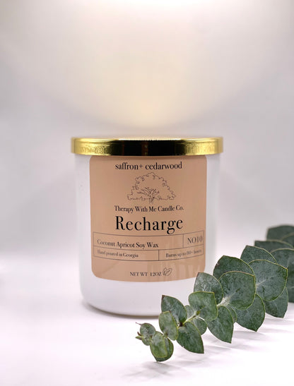 Saffron + Cedarwood Scented Candle - Large 12 oz