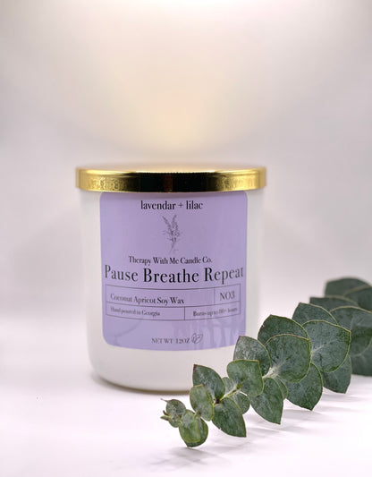 Lavender + Lilac Scented Candle - Large 12 oz