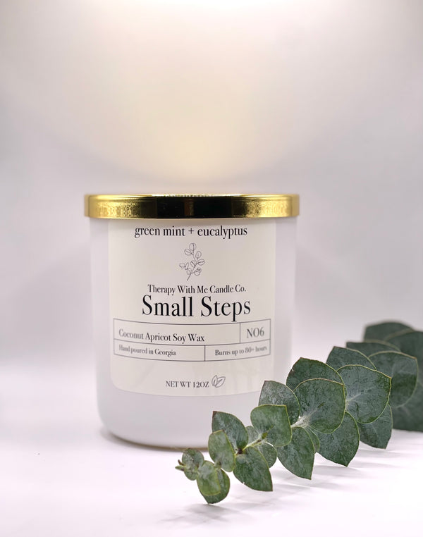 Green Mint + Eucalyptus Scented Candle - Large 12 oz