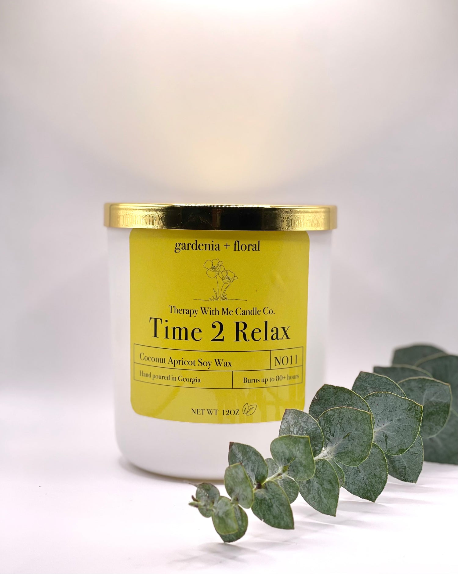 Gardenia + Floral Scented Candle Large 12 oz