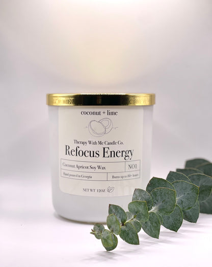 Coconut + Lime Scented Candle - Large 12 oz