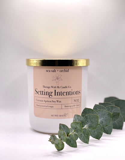 Sea Salt + Orchid Scented Candle - Large 12 oz