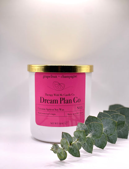 Grapefruit + Champagne Scented Candle - Large 12 oz