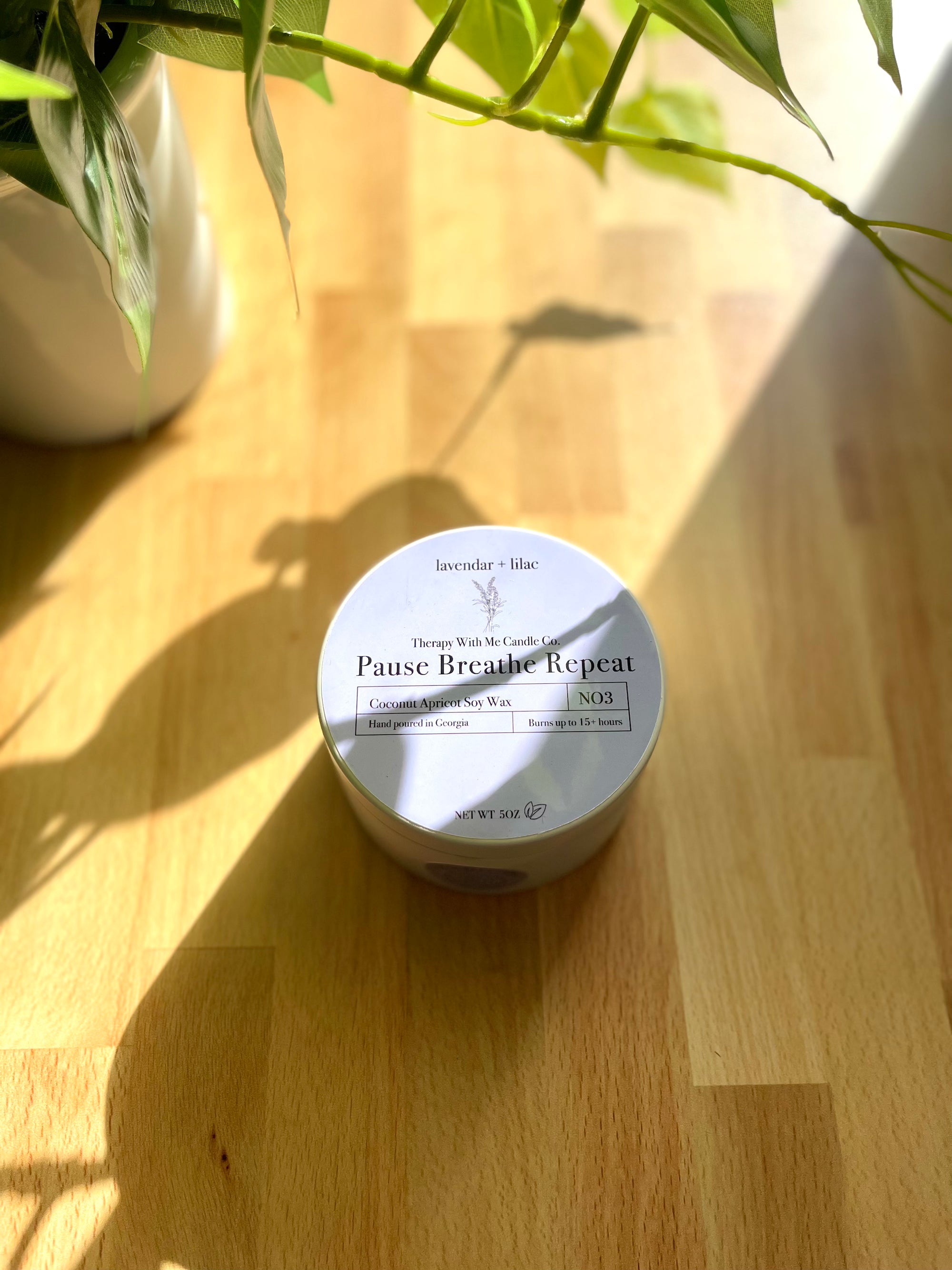Lavender + Lilac Scented Candle - Medium 5 oz