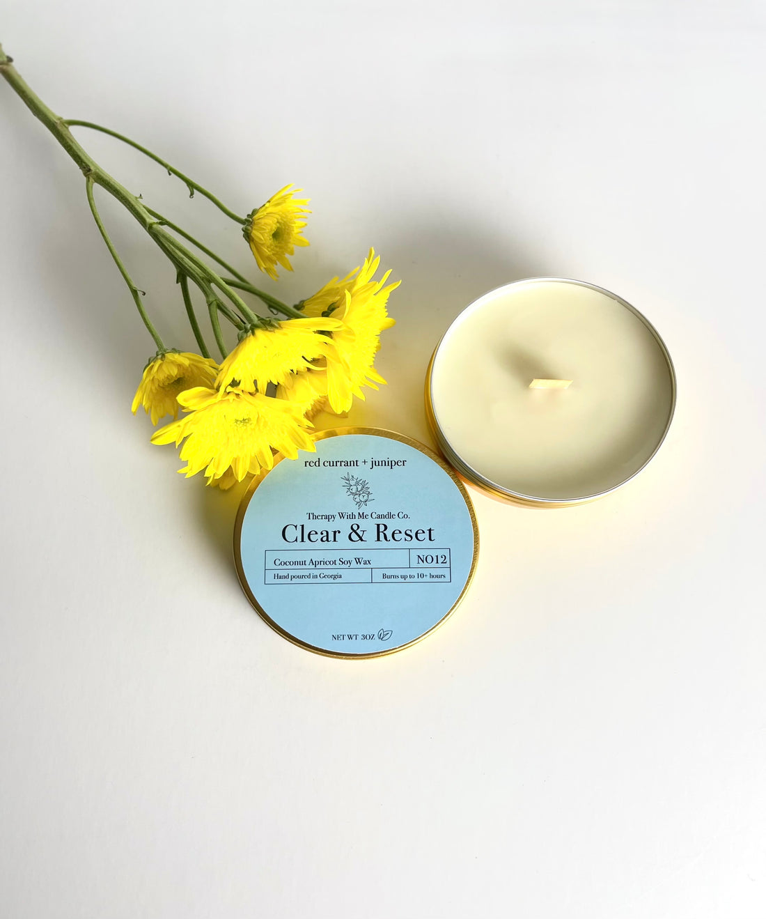 Red Currant + Juniper Scented Candle - Small 3 oz