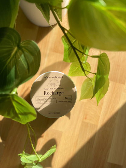 Saffron + Cedarwood Scented Candle - Medium 5 oz