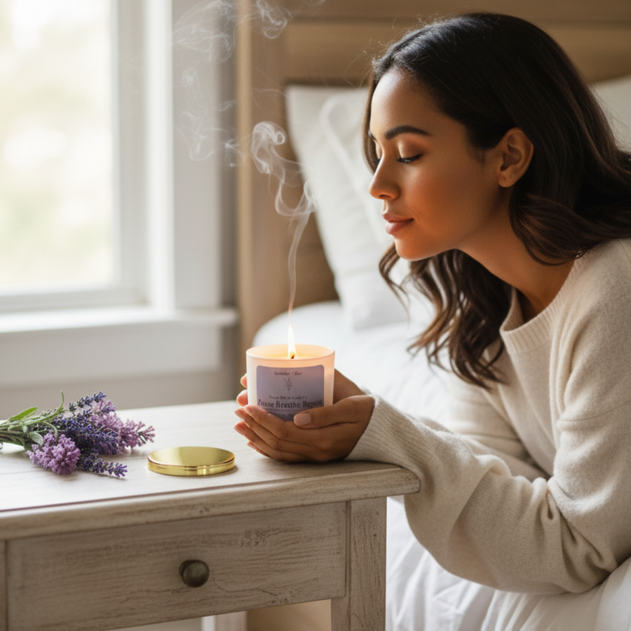 Lavender + Lilac Scented Candle - Large 12 oz