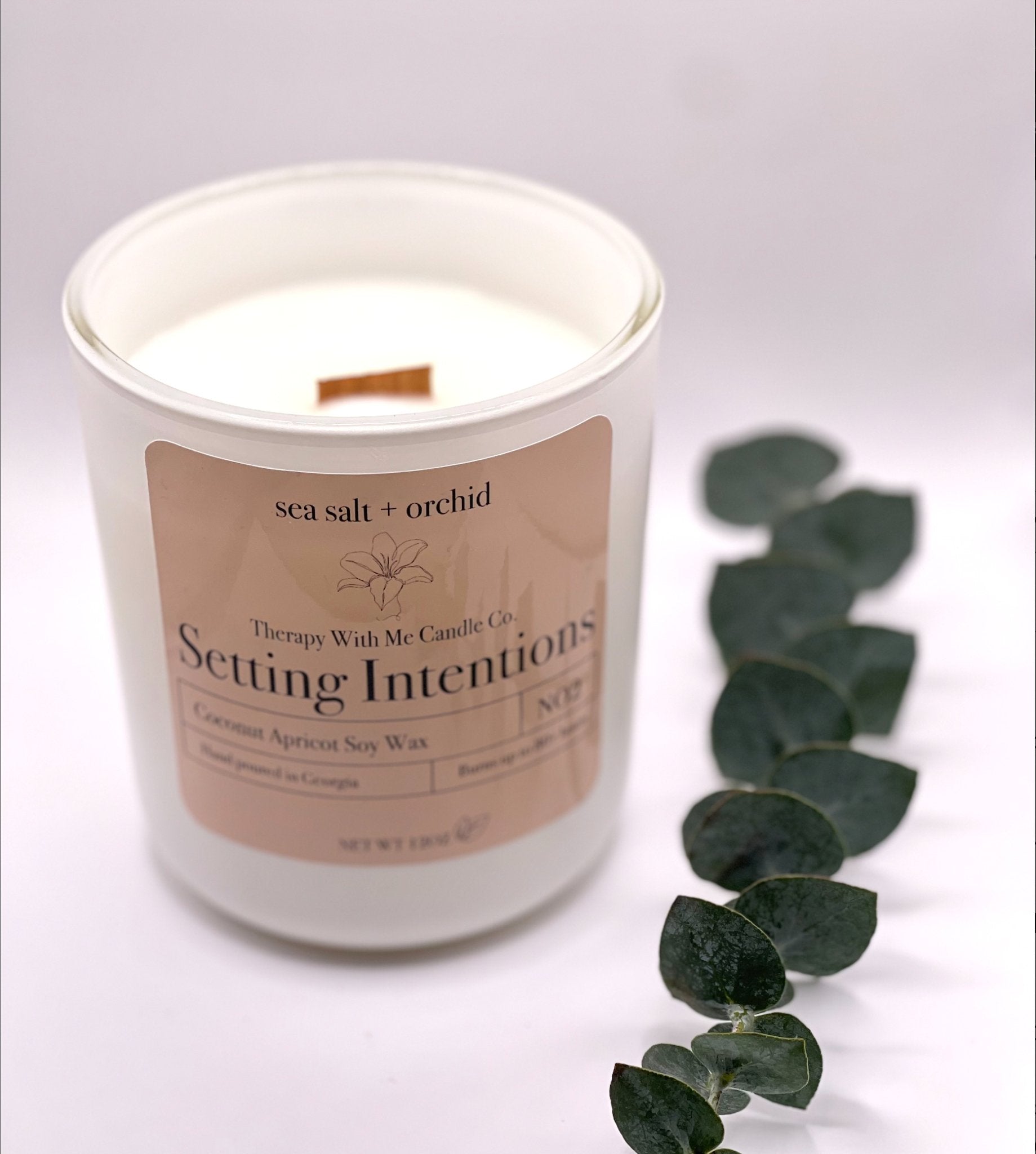 Sea Salt + Orchid Scented Candle - Large 12 oz