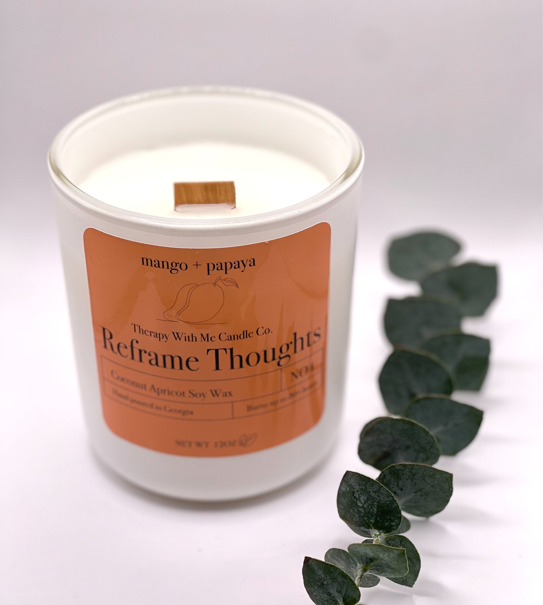 Mango + Papaya Scented Candle - Large 12 oz