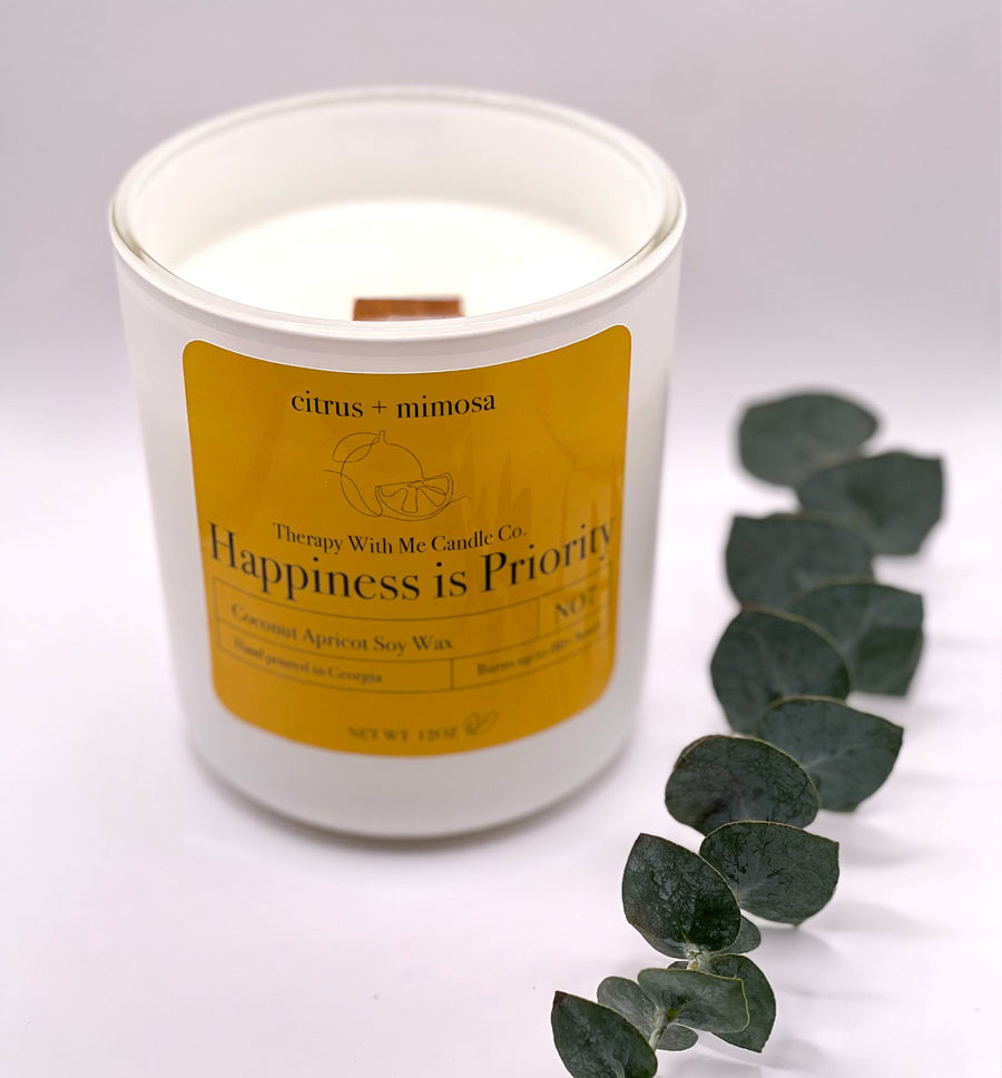 Citrus + Mimosa Scented Candle - Large 12 oz