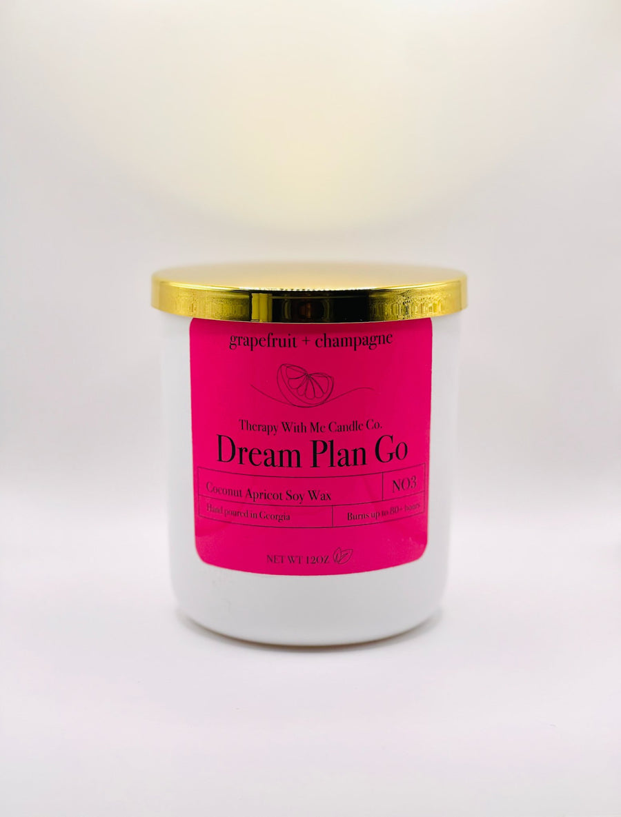 Grapefruit + Champagne Scented Candle - Large 12 oz
